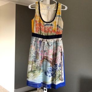 NWOT Anthropologie We Love Vera watercolor dress